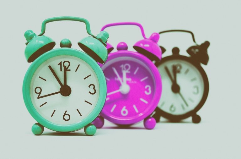 Image of three alarm clocks